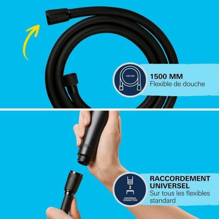 GROHE VitalioFlex Trend shower hose 150 cm matte black
