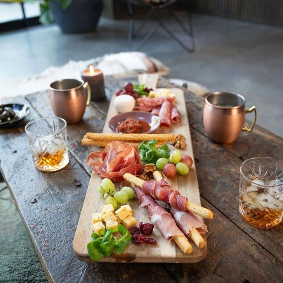 Livoo MES151 maxi aperitif board FSC acacia wood 75 cm
