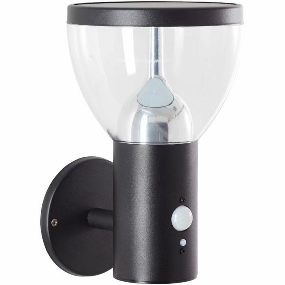 Brilliant Tulip G40410/06 LED solar outdoor wall light black with motion sensor IP44 24.5 cm