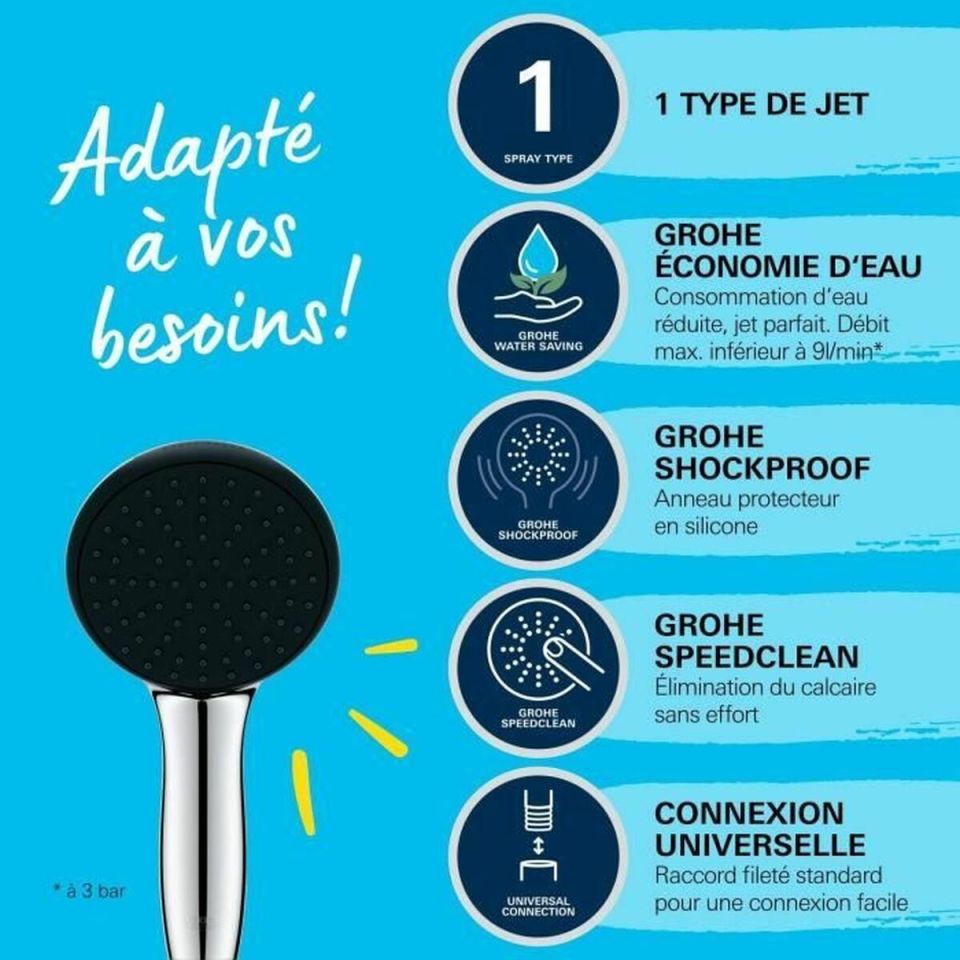 GROHE Vitalio Start 110 handdouche 1 straal chroom