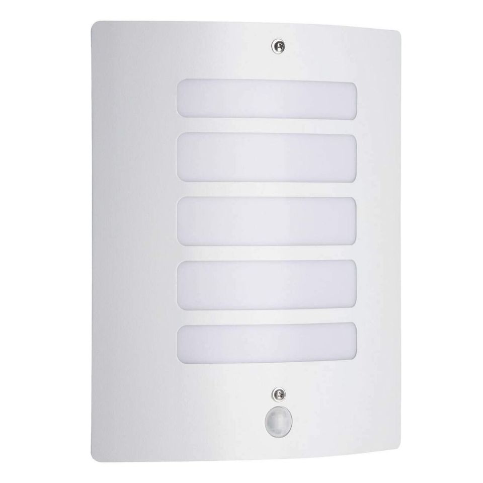 Brilliant Todd 47698/05 buitenwandlamp wit met bewegingssensor IP44 E27 29 cm
