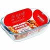 Pyrex Airfryer oven dish 1.2 L borosilicate glass 23×15 cm