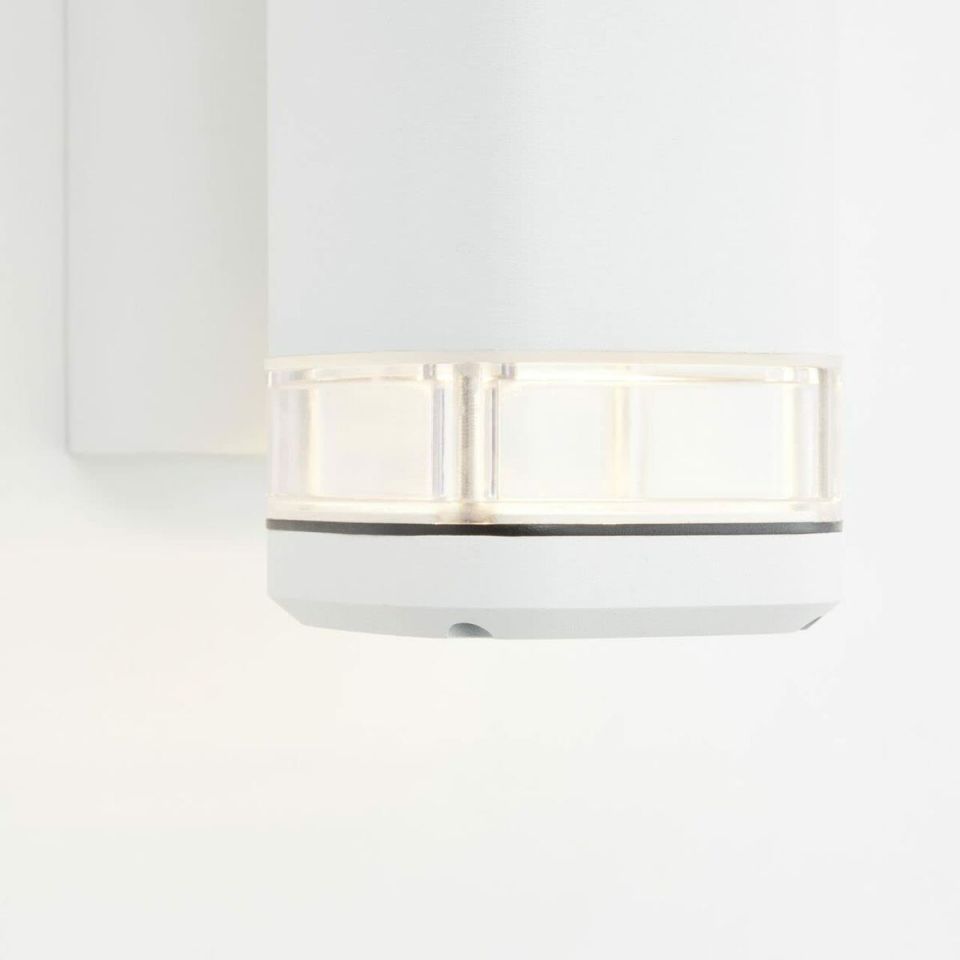 Brilliant Jandy 90968A05 outdoor wall light white IP44 2xGU10 21.3 cm