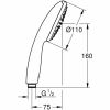 GROHE Vitalio Start 110 handdouche 1 straal chroom