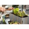 LECHUZA BALCONERA Stone 50 self-watering balcony planter gray