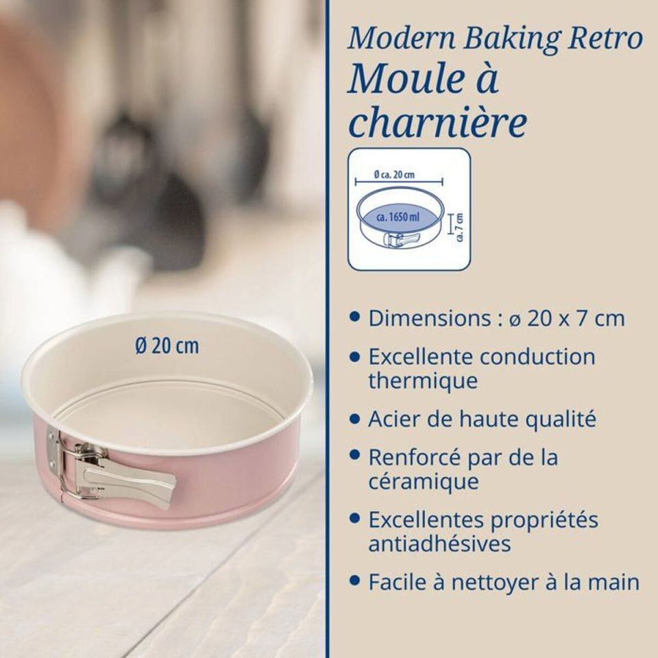 Dr. Oetker Retro springvormen 18 en 20 cm anti-aanbak set van 2 stuks