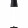 Brilliant Kaami G90939/76 oplaadbare LED tafellamp zwart mat IP44 37 cm