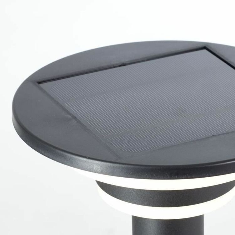 Brilliant Garvina G40406/06 solar LED sokkellamp zwart met bewegingssensor IP44 45 cm