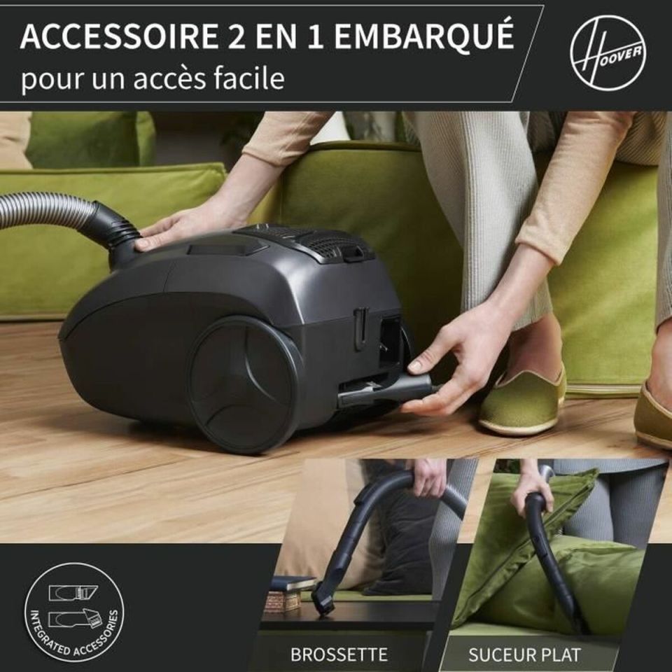 Hoover HE120PET 011 stofzuiger zwart/grijs 700W