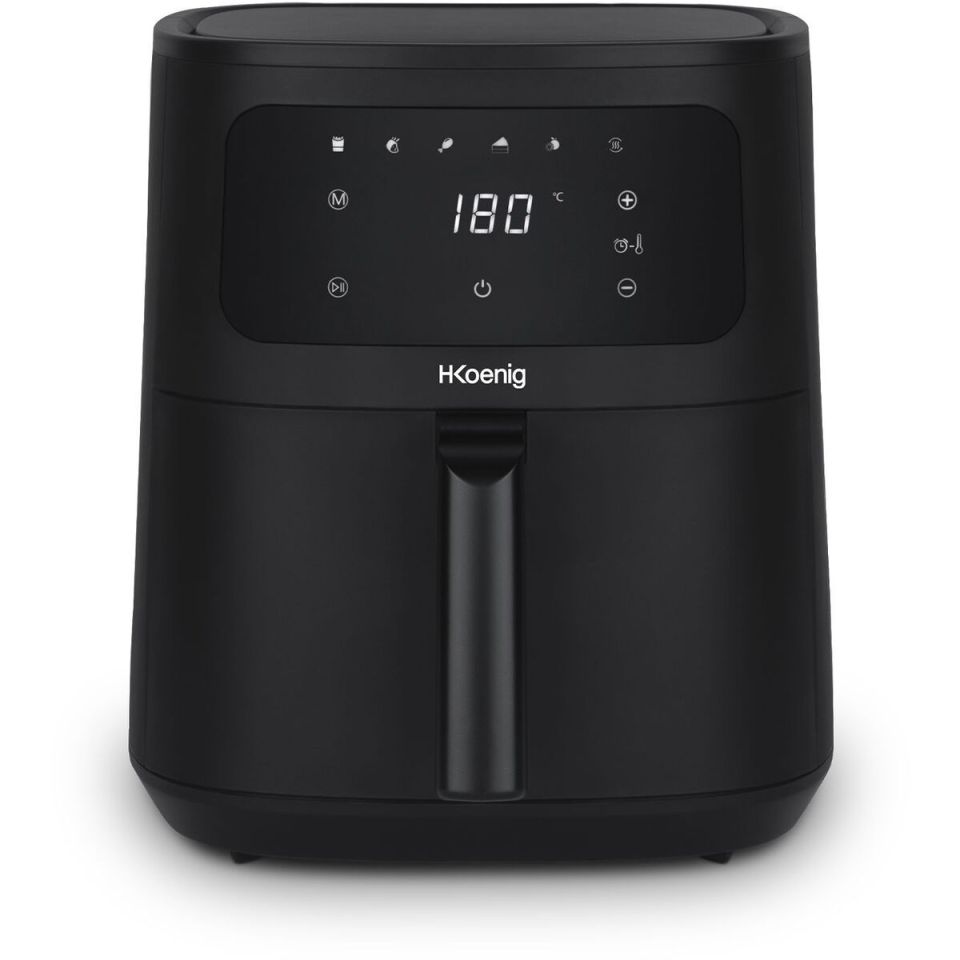 H.Koenig FRY860 airfryer 6L 1500W touchscreen zwart