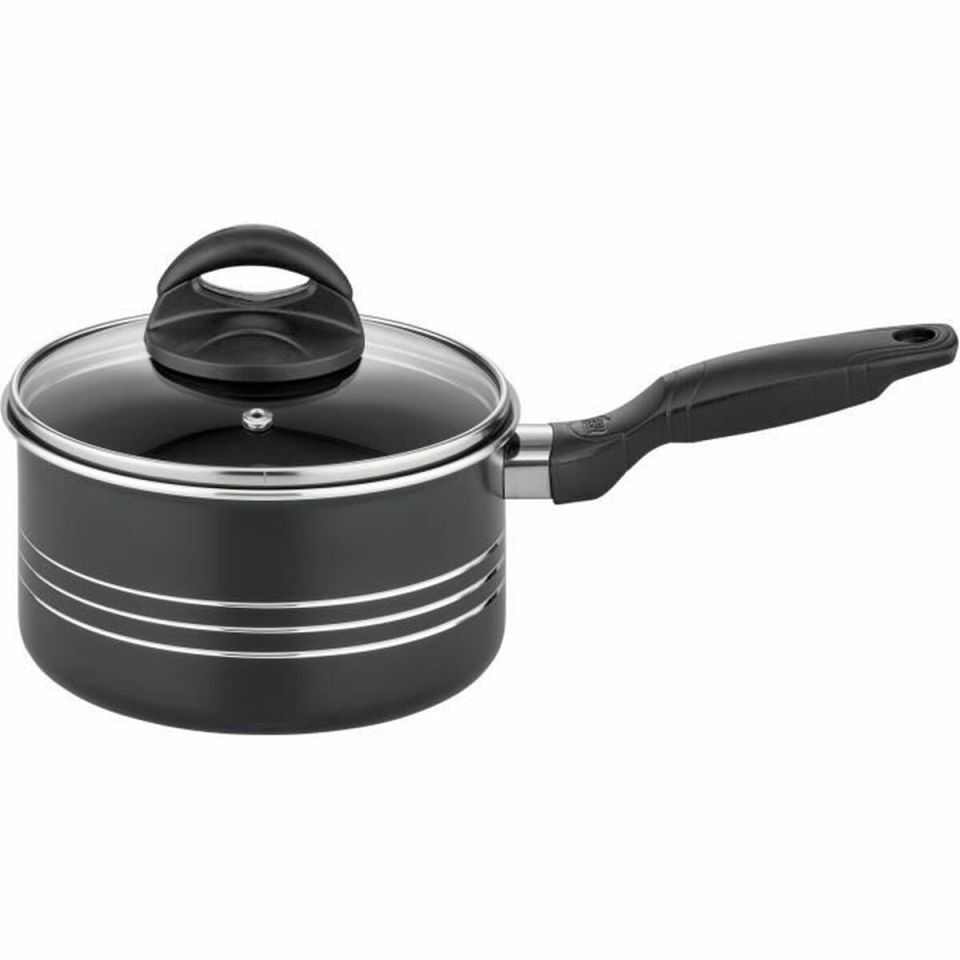 GSW Milano Nero inductie pannenset zwart 15-delig