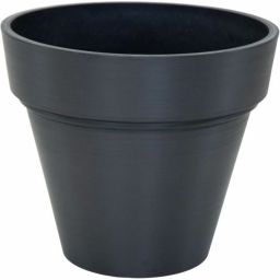 Mega Collections Ecostone Planter zwart Ø35 cm Mega Collections Ecostone Planter zwart Ø35 cm