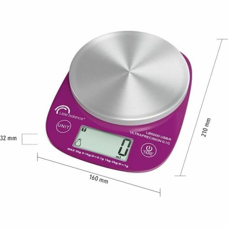 Little Balance 8465 keukenweegschaal 5kg USB-C