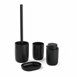 Badset TODAY HOY Zwart Plastic Modern 4 Onderdelen (4 Stuks)
