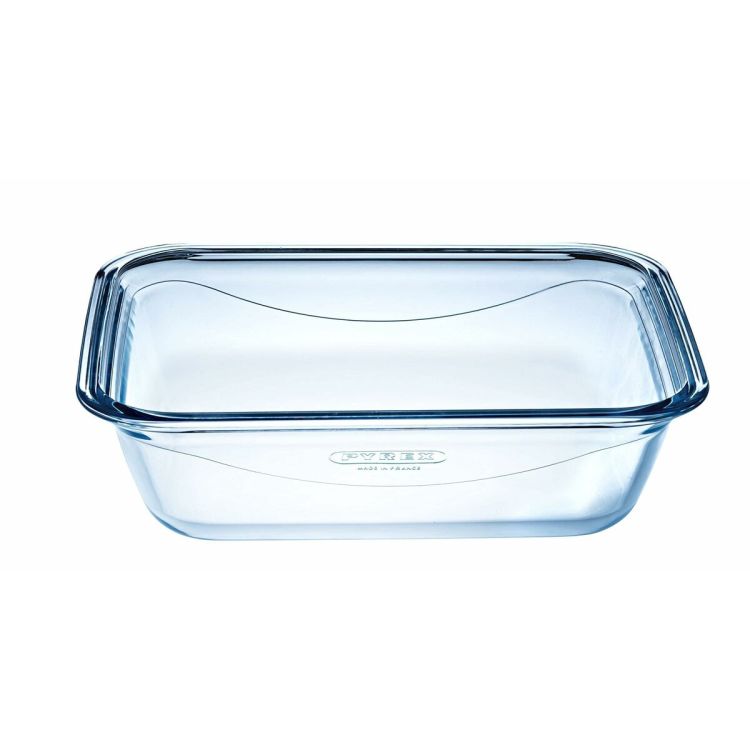 Voedselopslagcontainer Pyrex Blauw Transparant Rechthoekig