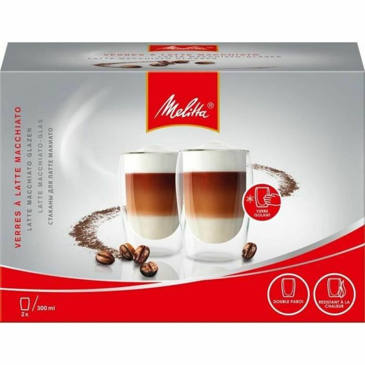 Melitta latte macchiato glazen 300 ml dubbelwandig (2 stuks)