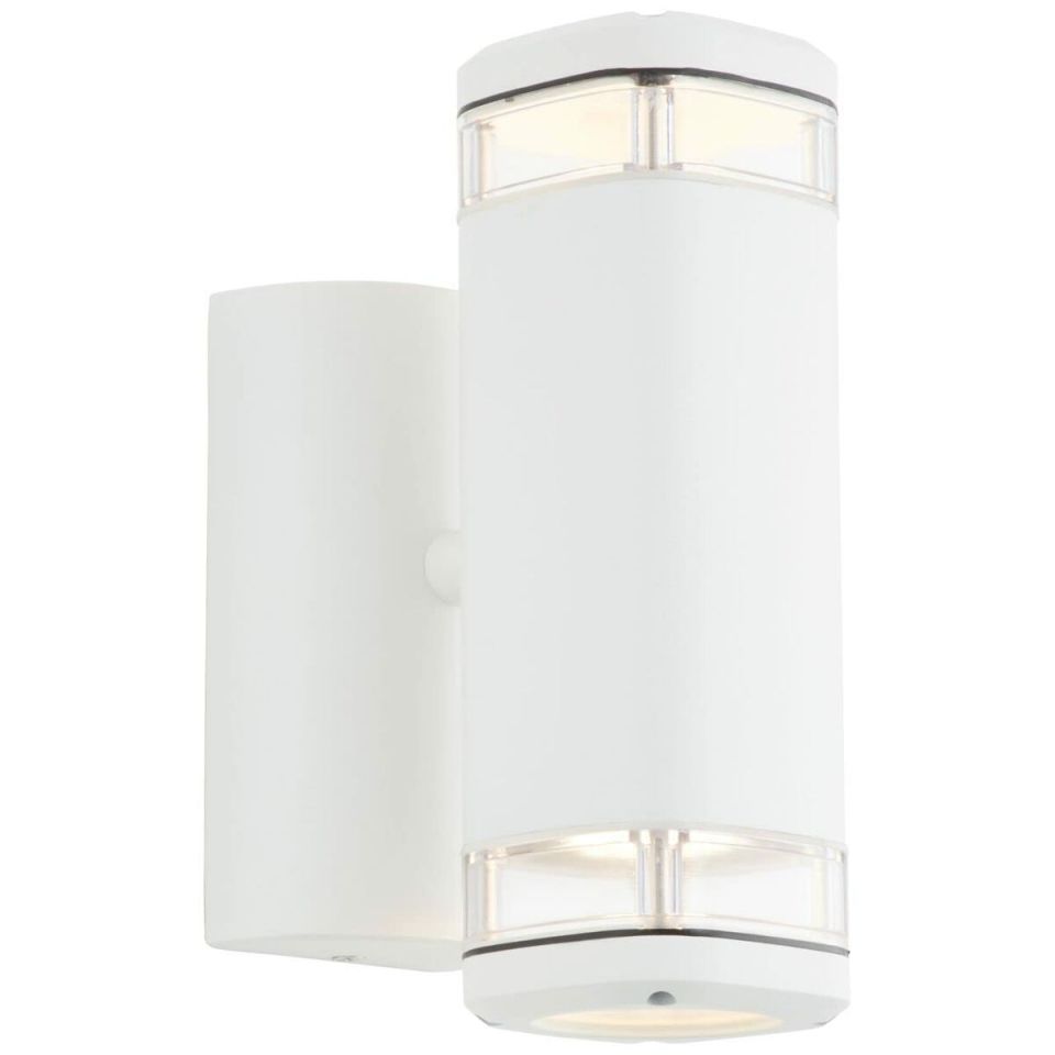 Brilliant Jandy 90968A05 outdoor wall light white IP44 2xGU10 21.3 cm