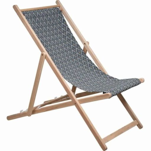 Jardin Privé Losange opvouwbare strandligstoel 132x55x35 cm Jardin Privé chilienne ligstoel losange 132x55x35 cm