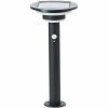 Brilliant Garvina G40406/06 solar LED sokkellamp zwart met bewegingssensor IP44 45 cm