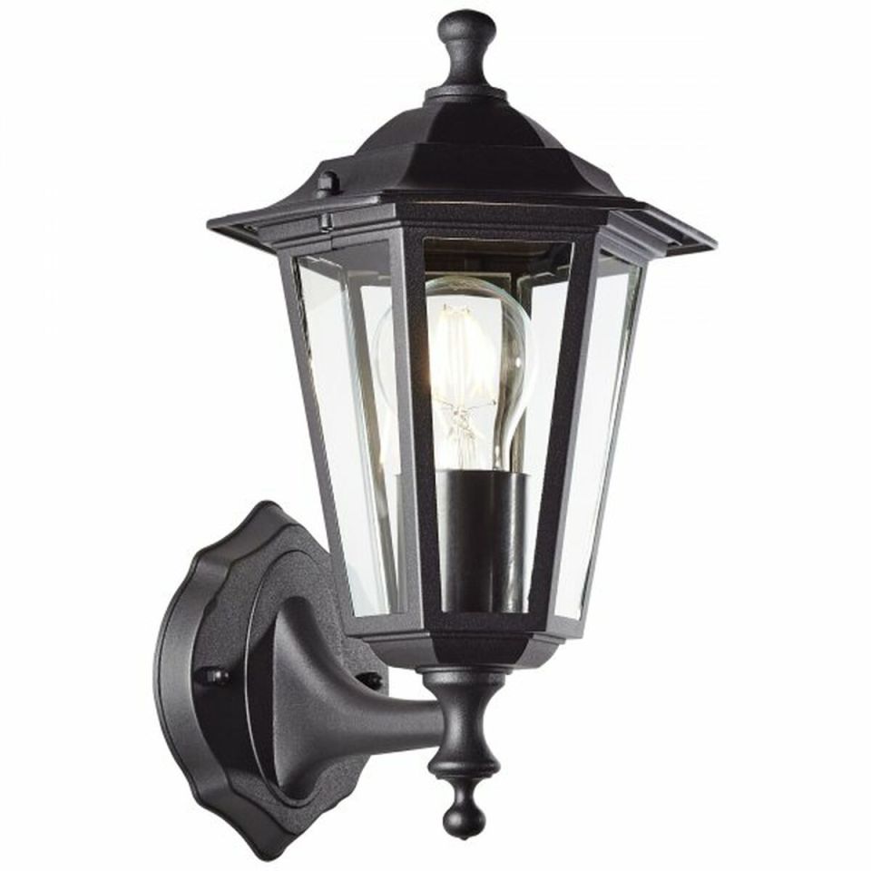 Brilliant Carleen 90986A06 outdoor wall light black IP44 E27 31 cm