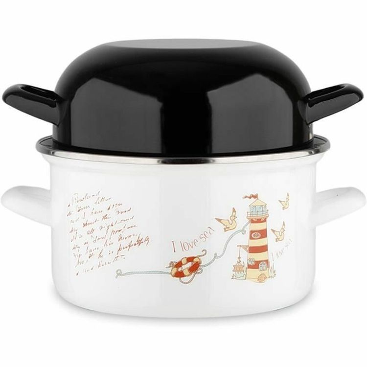 Pan Baumalu Wit Ø 20 cm 21 x 16 x 21 cm Geëmailleerd Staal | Huisbest.nl