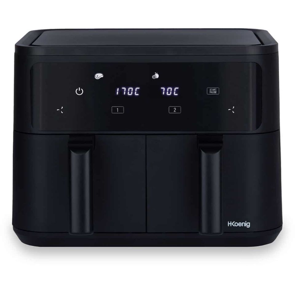 H.Koenig FRY900 dual airfryer 9L 2400W touchscreen