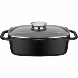 Pan with Lid Baumalu Black Ceramic | Huisbest.nl