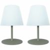 Lumisky TWINS Olive set van 2 draadloze tafellampen