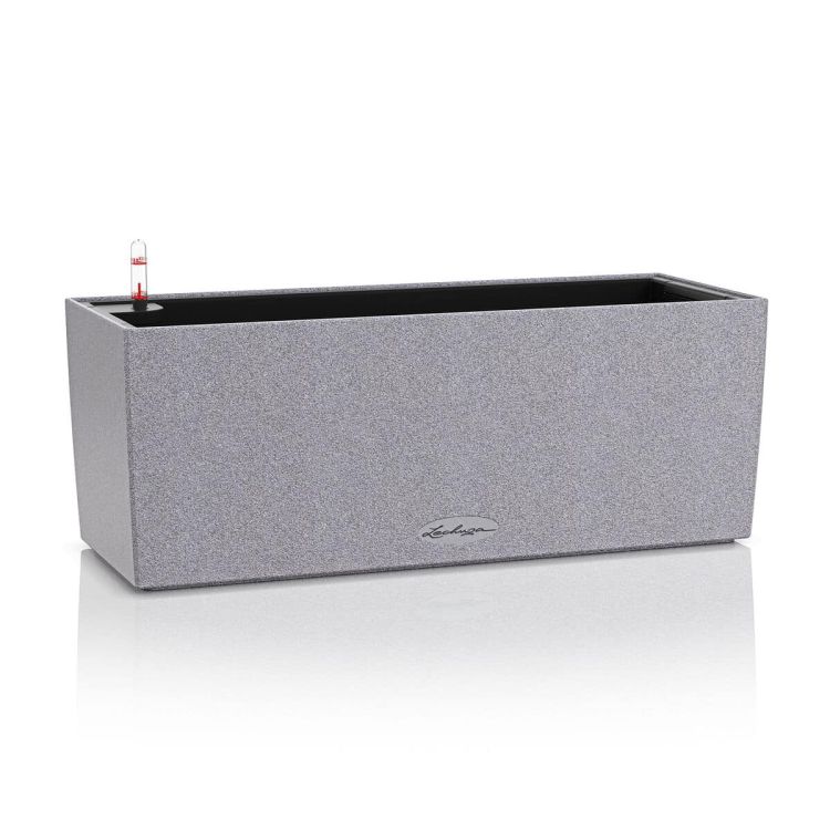 LECHUZA BALCONERA Stone 50 self-watering balcony planter gray