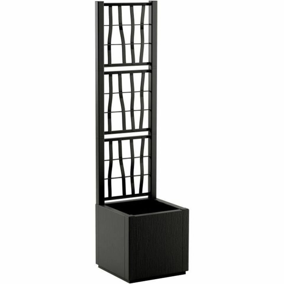 Stefanplast Ethica plantenbak met trellis 38L grafiet