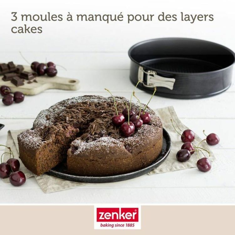 Zenker springform set 3-piece 20/24/28 cm non-stick steel