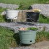 Livoo DOC327N houtskoolbarbecue 27 cm met draaggreep zwart