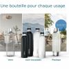 BRITA SodaTRIO stainless steel thermos flask/bottle black large 0.9-1L
