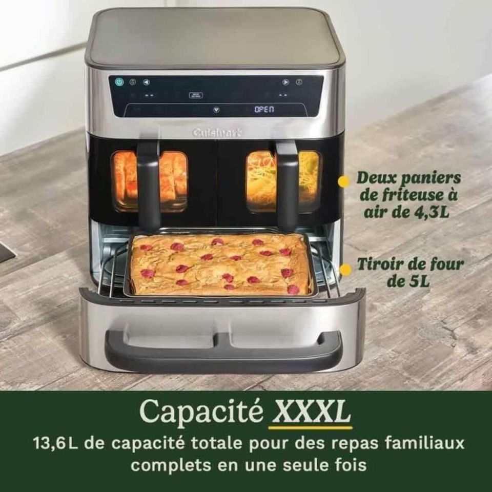 Cuisinart Tri Zone AFT13XSSE Airfryer & Oven 13.6L 2400W