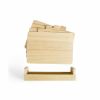 Livoo MES142 set of cutting boards with holder 4-piece wood