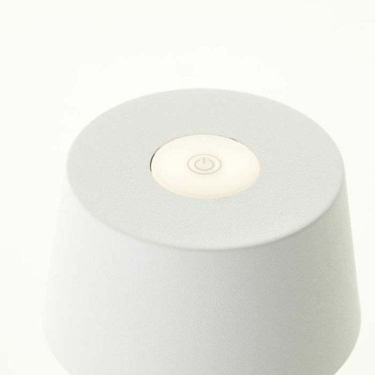 Brilliant Jona G40900/05 USB-C oplaadbare LED tafellamp wit IP44 170 lm