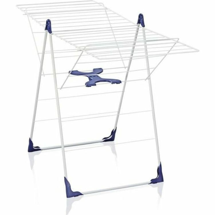 Waslijn Leifheit 81408 CLASSIC 200 Flex Staal Polypropyleen Plastic Blauw Wit 20 m | Huisbest.nl