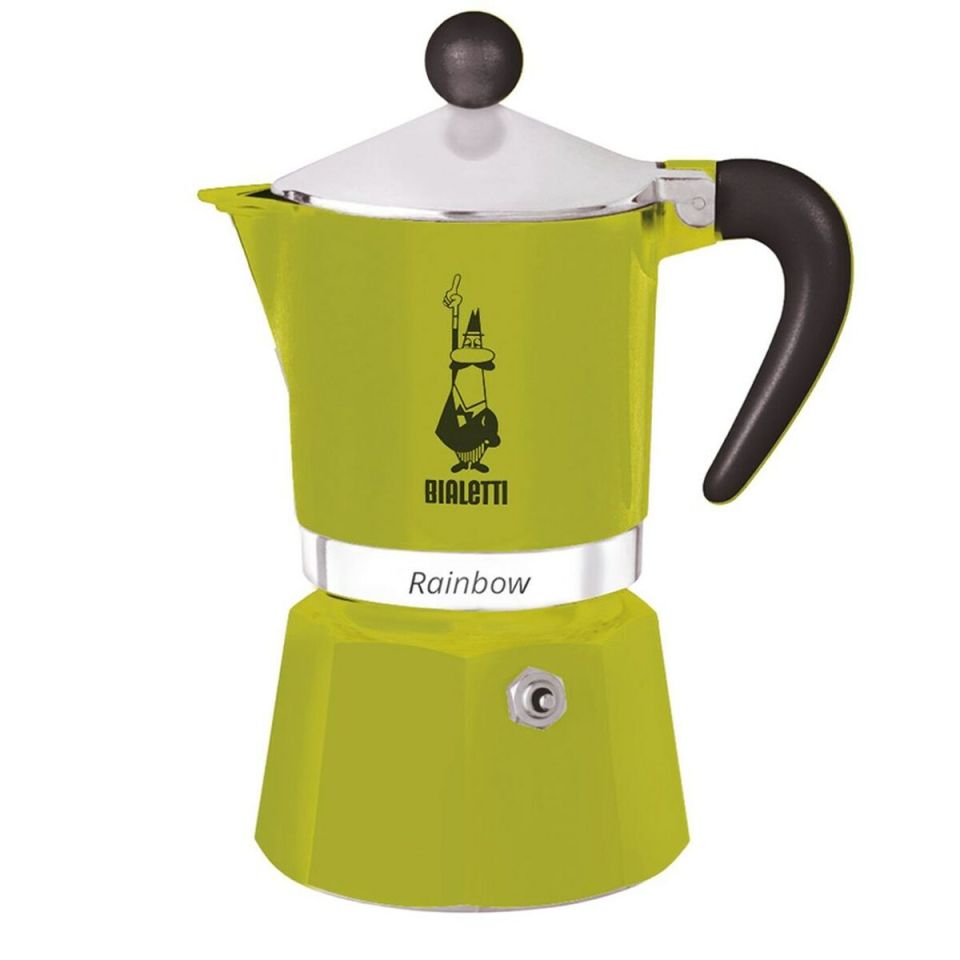 Bialetti Rainbow Green 6 kops aluminium percolator / moka pot 300 ml
