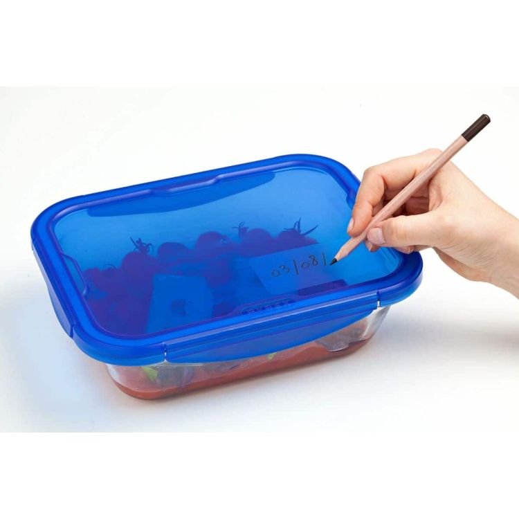 Voedselopslagcontainer Pyrex Blauw Transparant Rechthoekig