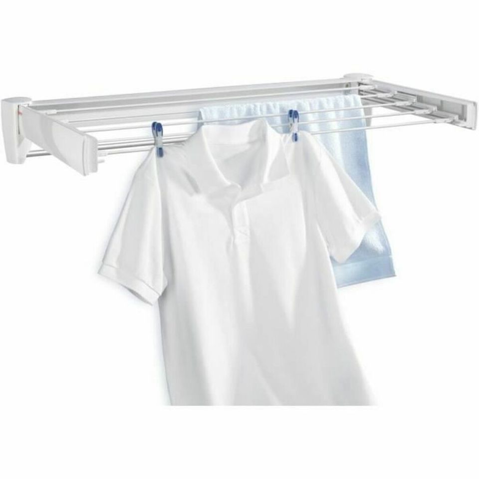 Leifheit Telegant 36 Protect Plus wall drying rack white