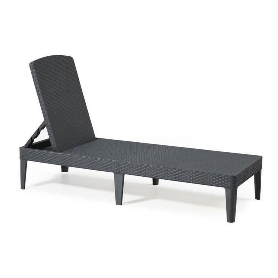 Allibert Jaipur ligstoel grafiet 4 standen 187,5 cm