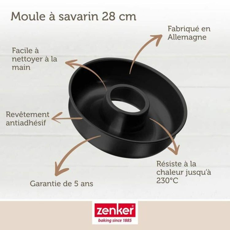 Zenker baking mold set kouglof and savarin 25/28 cm