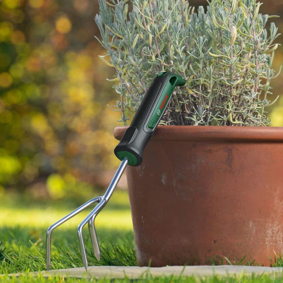 Bosch tuinhandcultivator RVS 33,8 cm softgrip