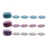 DKD Home Decor onderzetters set 3 stuks aluminium/MDF hout