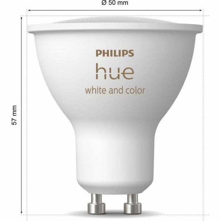 Philips Hue GU10 slimme spots 2-pack wit en kleur