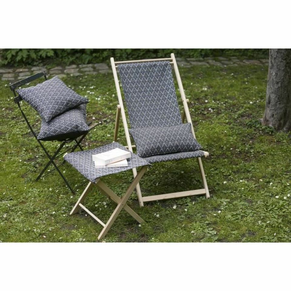 Jardin Privé Losange folding beach lounger 132x55x35 cm