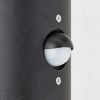 Brilliant Sergioro 96474/63 outdoor wall light black with motion sensor IP44 2xE27