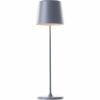 Brilliant Kaami G90939/22 rechargeable LED table lamp gray IP44 37 cm