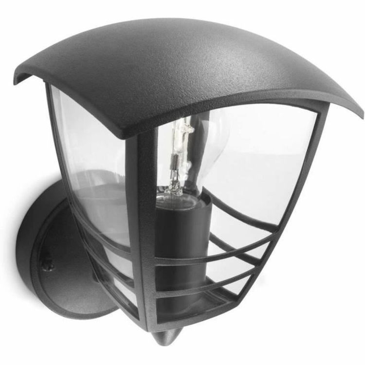 Philips myGarden Creek Outdoor Wall Light Black E27