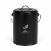 Livoo MES154N keukencompostemmer 6L zwart met koolfilter